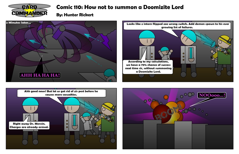 Comic 110 : How not to summon a Doomizite Lord