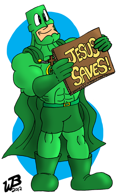 "Jesus Saves" Cardboard