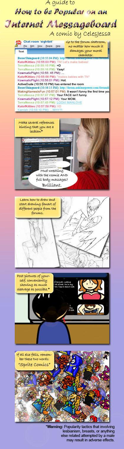 How to be popular on an internet forum