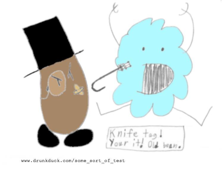 Knife Tag- me to Puff_Of_Smoke (colored by ransomdoom) so I guess this is like my first guest art