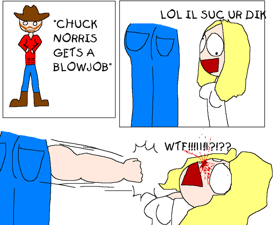 Chuck Norris Gets a Blowjob.