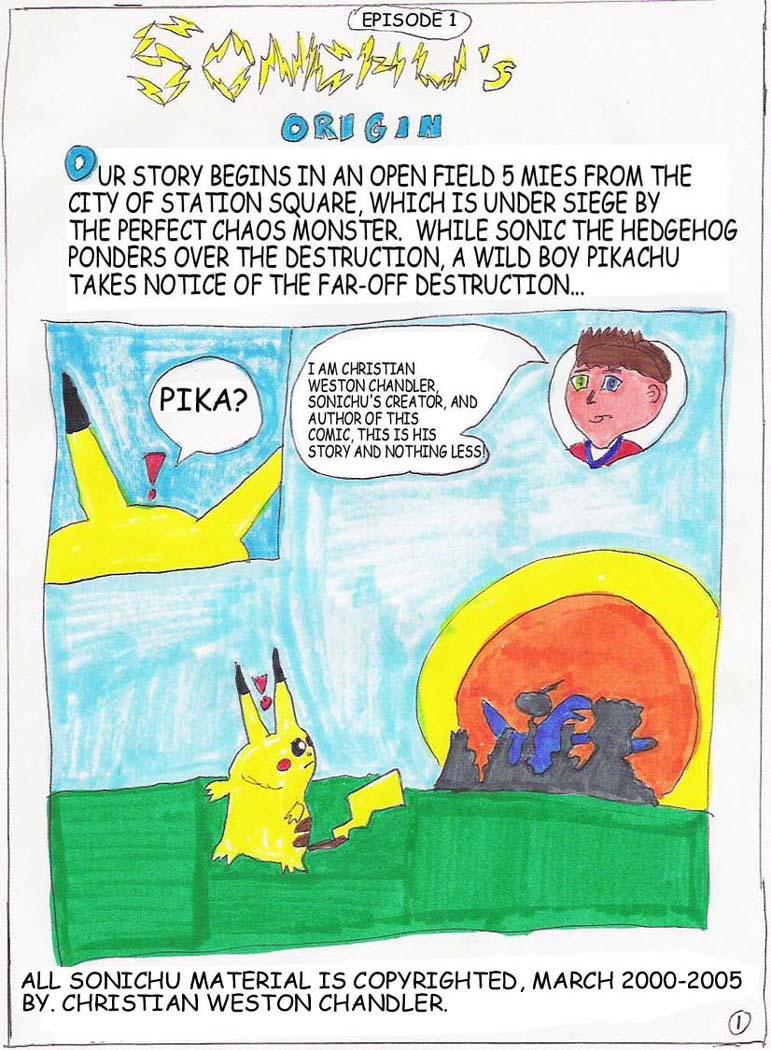 Sonichu comic No.0 Page 1