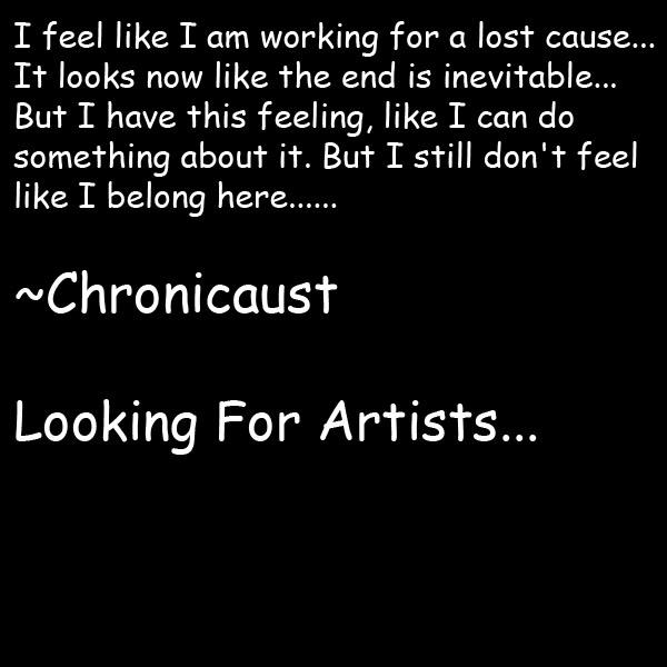 Still Looking For Artists...