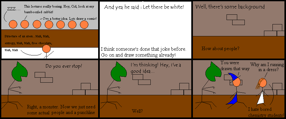 Comic 1: Let there be white!