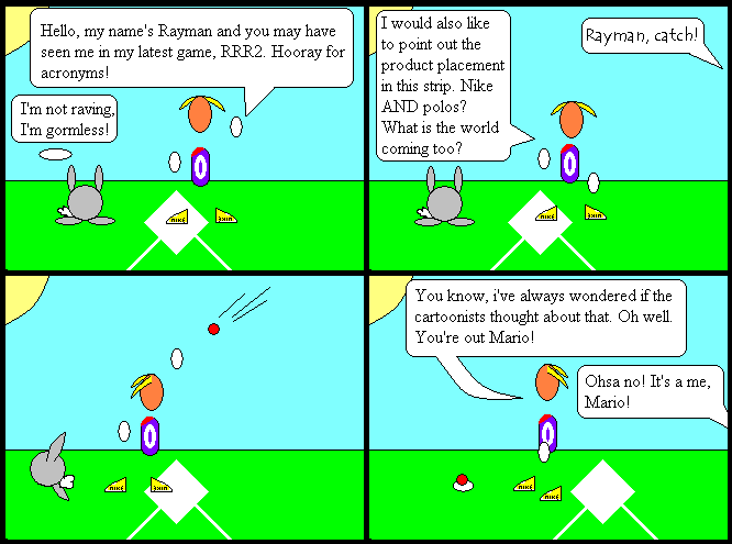 Comic 7: Rayman learns about advertising