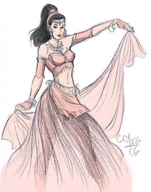 Leila as a Belly Dancer