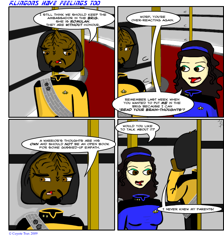 Episode 1: Klingons Have Feelings Too