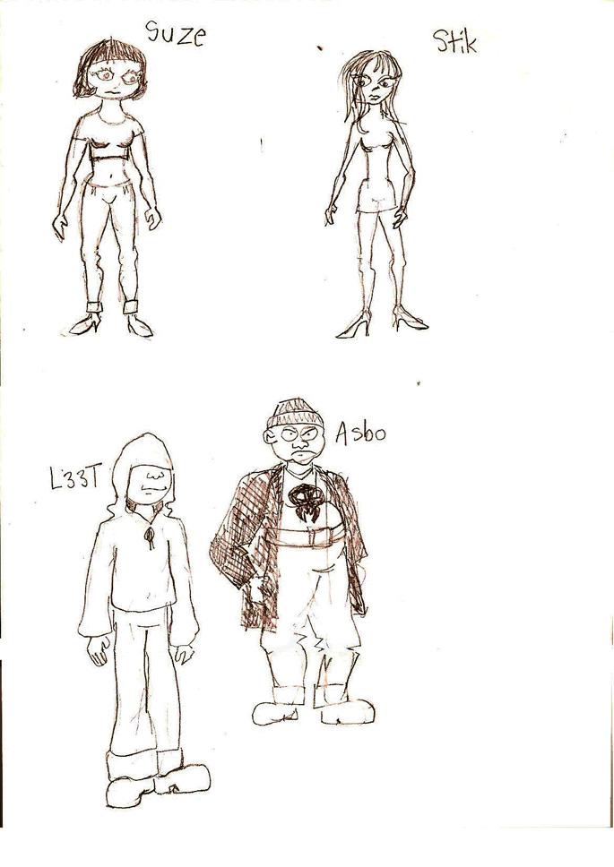 Character sketches - NPW