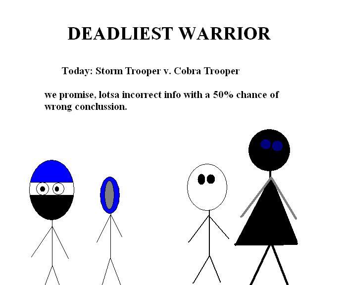 Yes I know my Darth Vader, Cobra Commander, and Storm Trooper suck