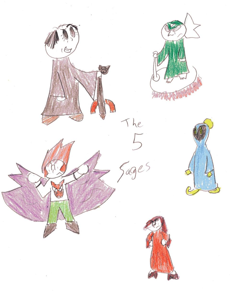 5 sages w/out color