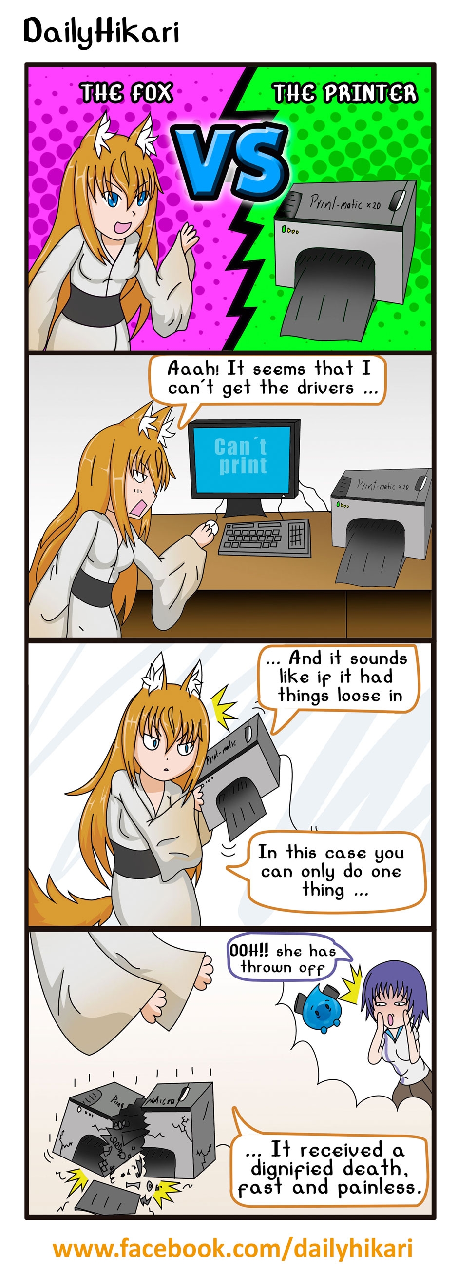 The Fox VS The Printer