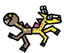 Girafarig pixel art