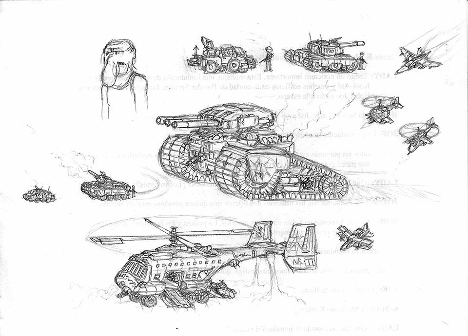 16 - Tank sketches