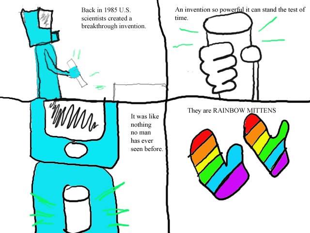 Rainbow Mittens