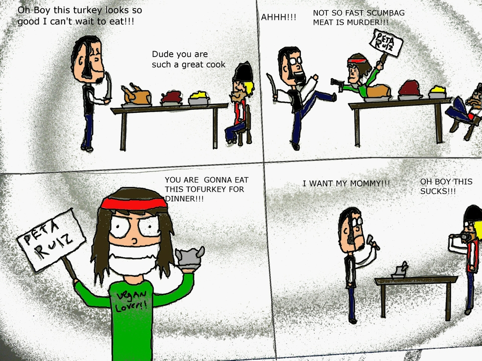 Happy ThanksPETAgiving: A Rainbows Special