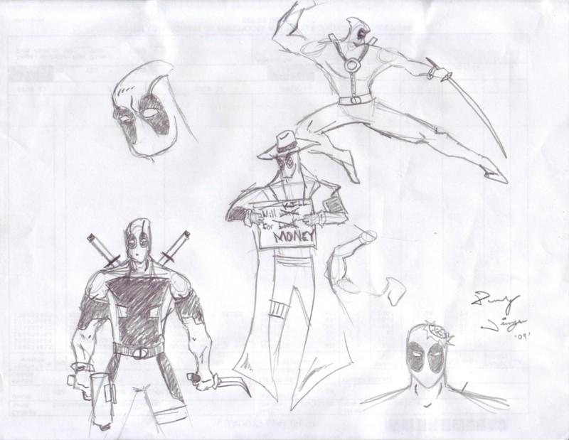 Deadpool Sketches.