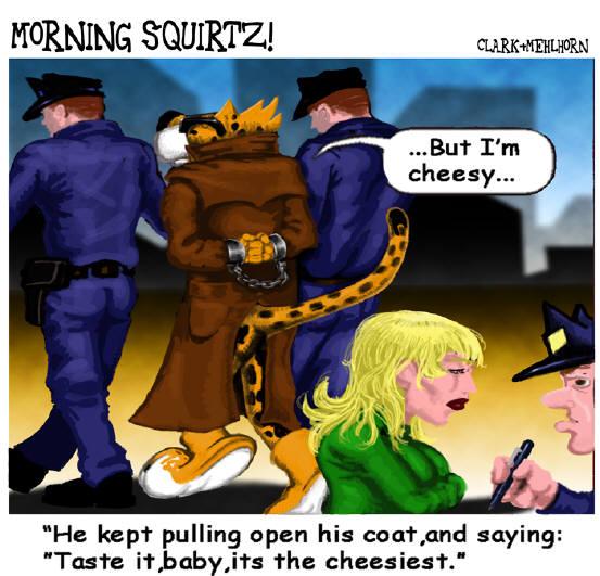 Chester cheetah aka chester the molester sexual exposure