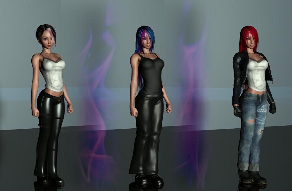 Many faces of a hero: Mia(2).