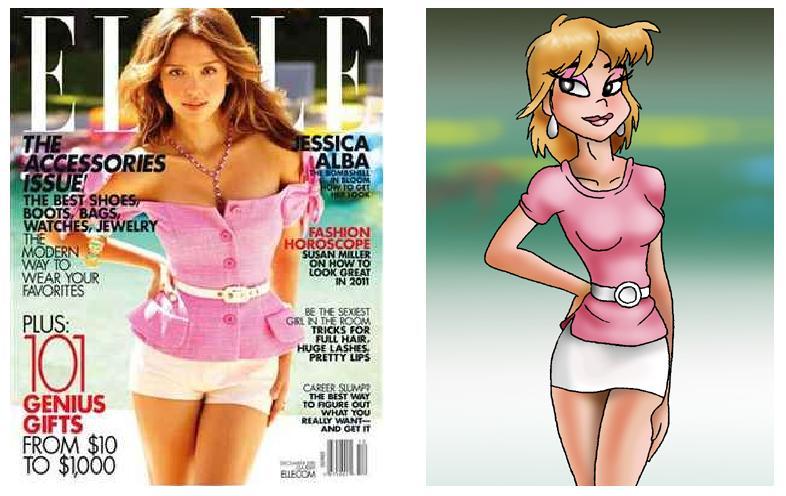 Gina vs Elle magazine