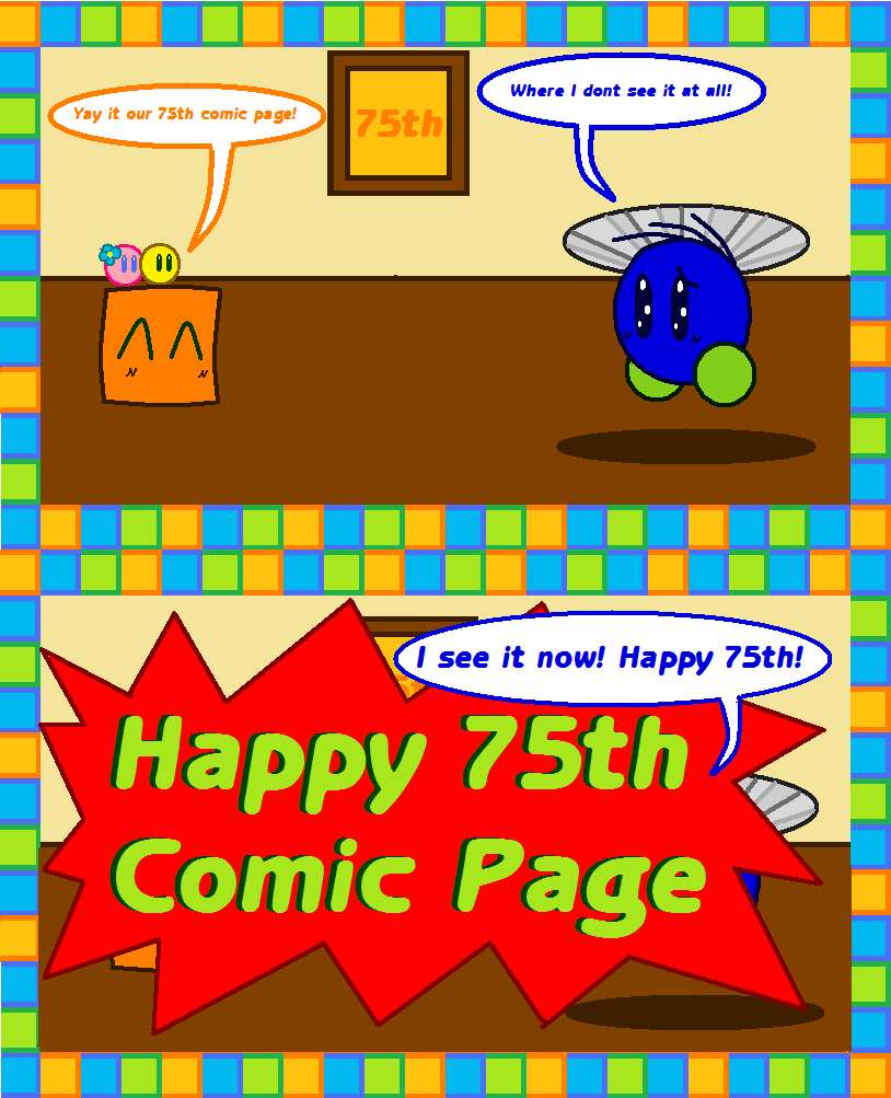 Happy 75th Comic Page.