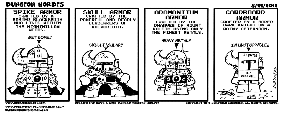 Rainy Day Armor Making Time