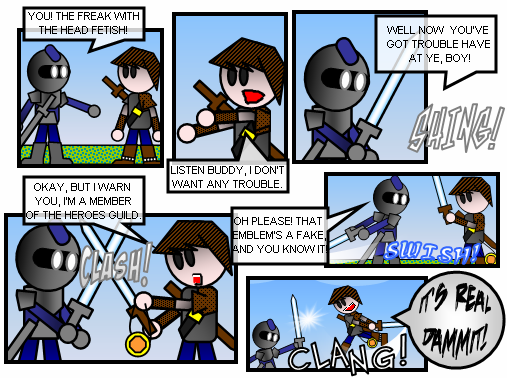 Comic # 6- Violence, and Swords