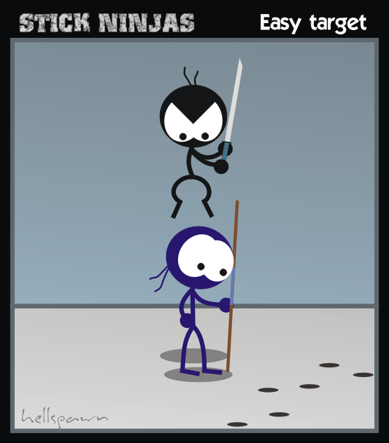 Stick Ninjas: Easy target