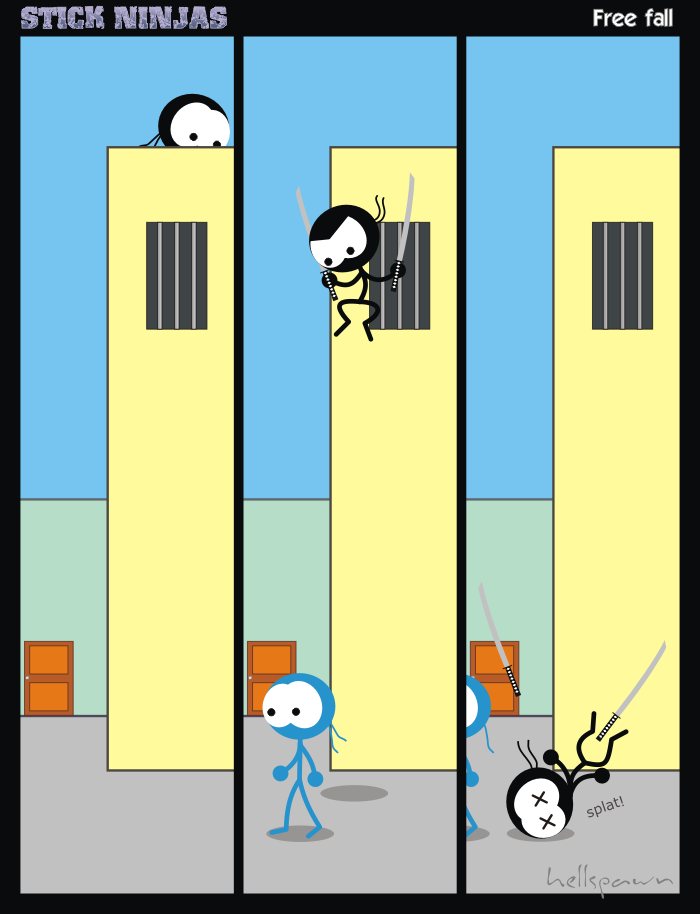 Stick Ninjas: Free fall