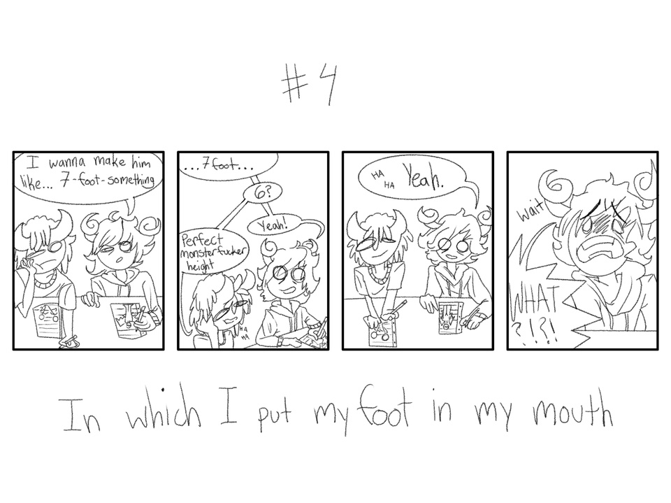 In which I put my foot in my mouth