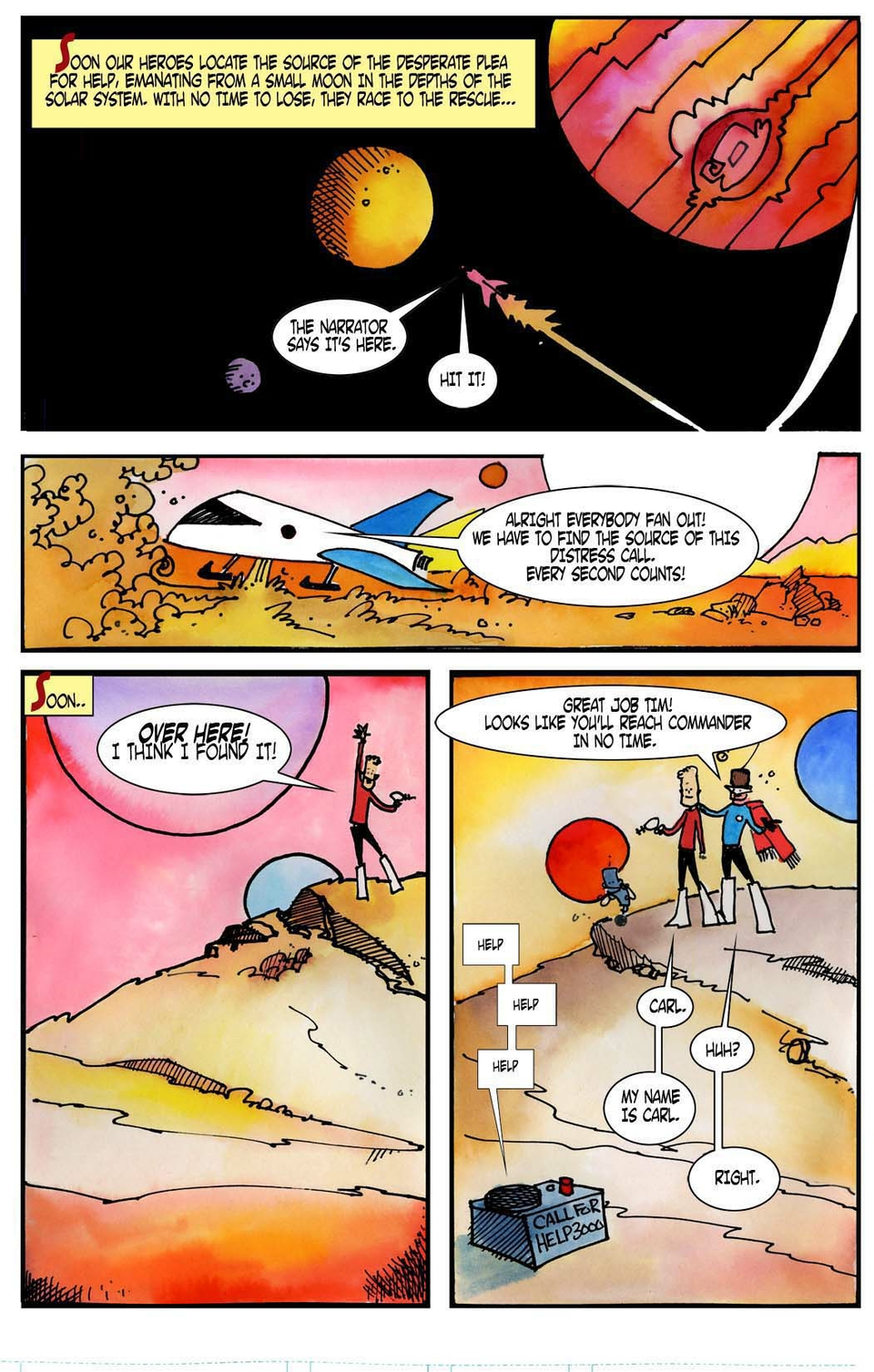 "Revenge of the Robots of Jupiter!" Page 3