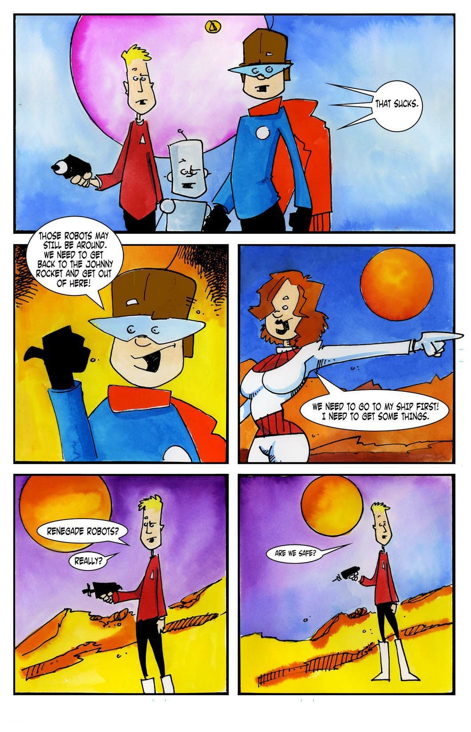 "Revenge of the Robots of Jupiter!"  page 7