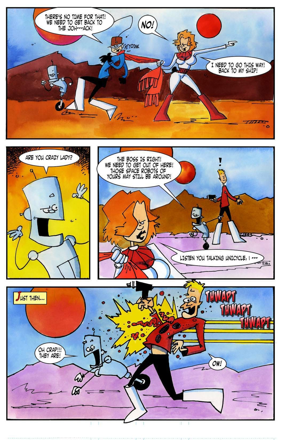 "Revenge of the Robots of Jupiter!"  page 8