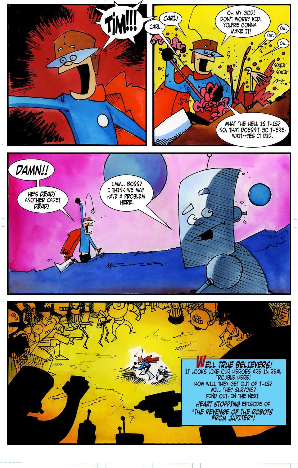 "Revenge of the Robots of Jupiter!"  page 9