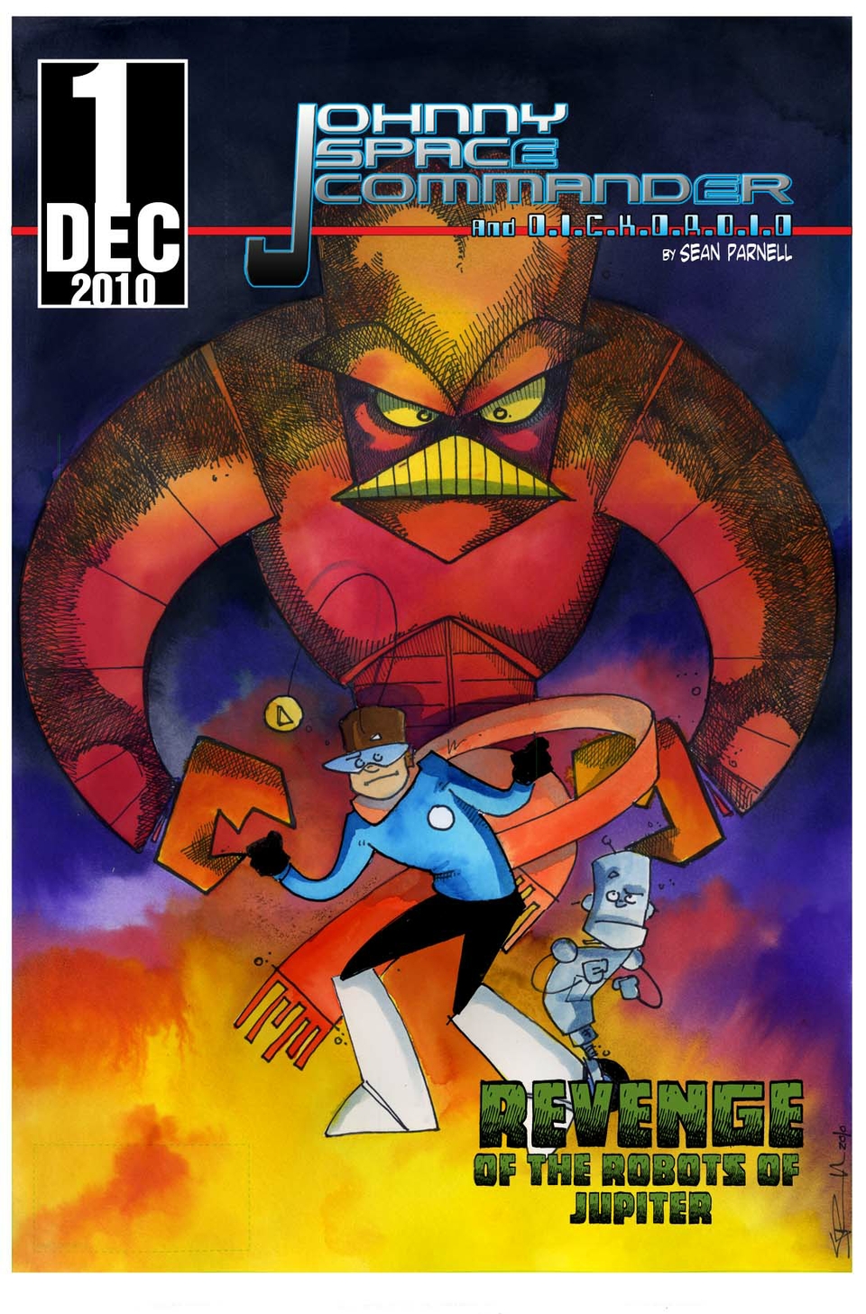 "Revenge of the Robots of Jupiter!" Cover