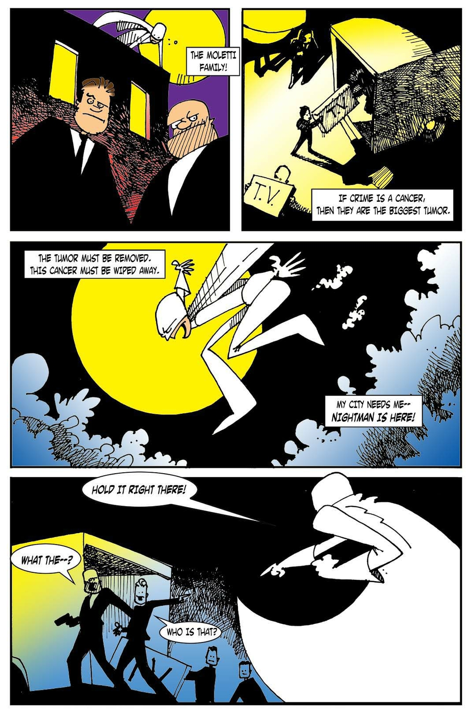 Page 3 of "True Tales of the City" back-up feature