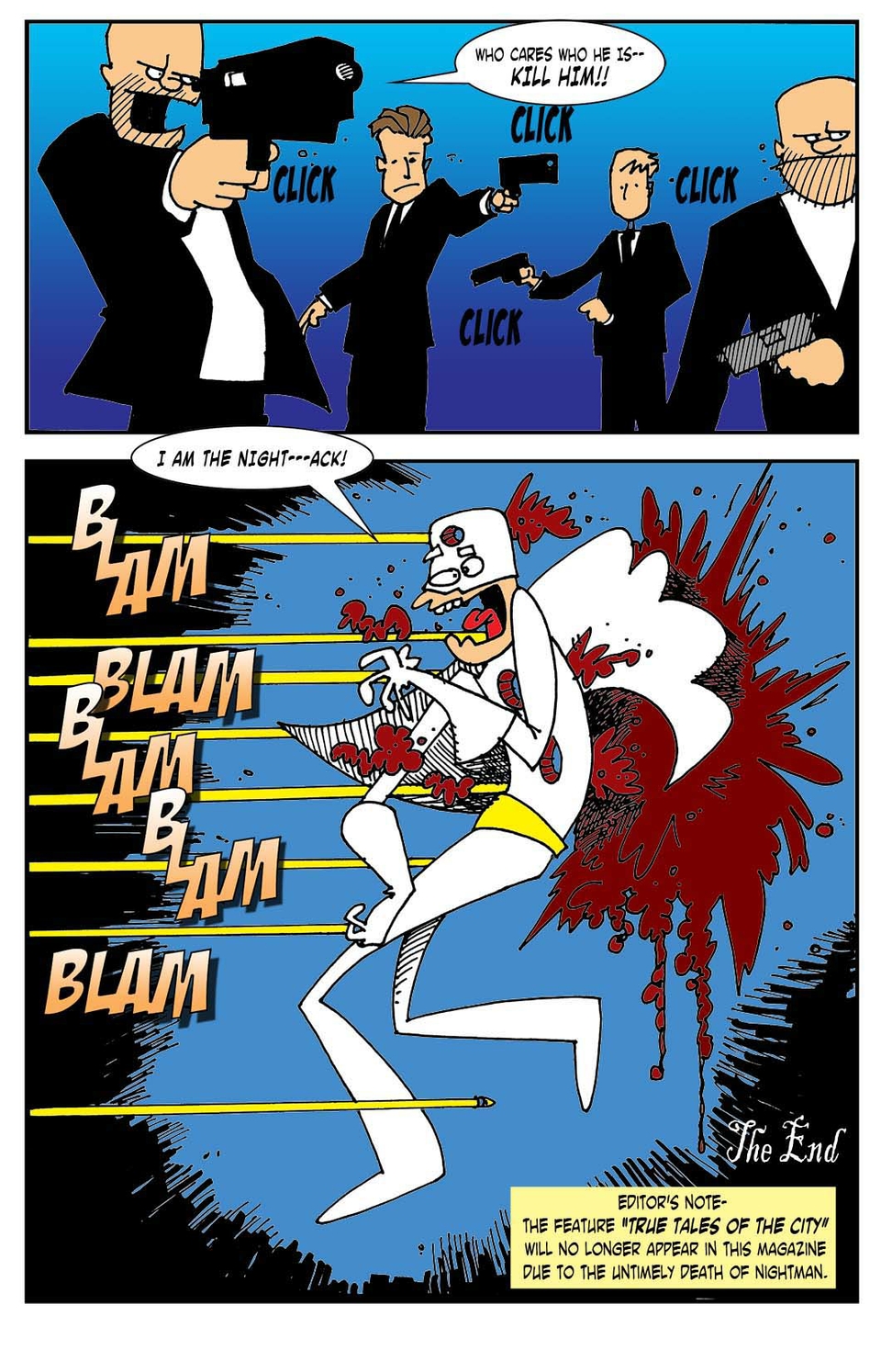 Page 4 of "True Tales of the City" back-up feature