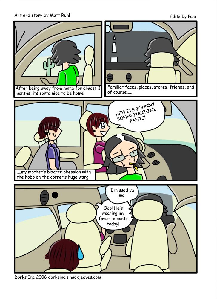 Dorks Inc - Qcomics - Mr. Zucchini pants