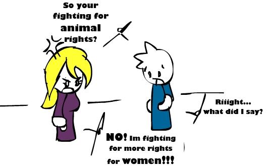 So feminism for animals?