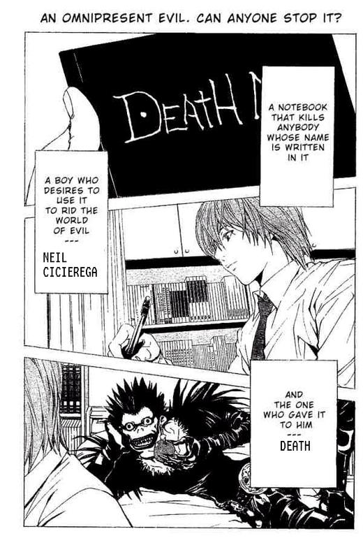 THE DEATHNOTE! (aw, man! Anime rip-off? Really?)