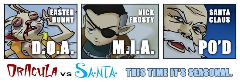 Dracula vs Santa! Vote for us now on Zuda Comics