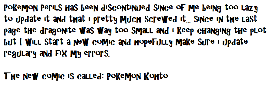 Pokemon perils is Discontinued