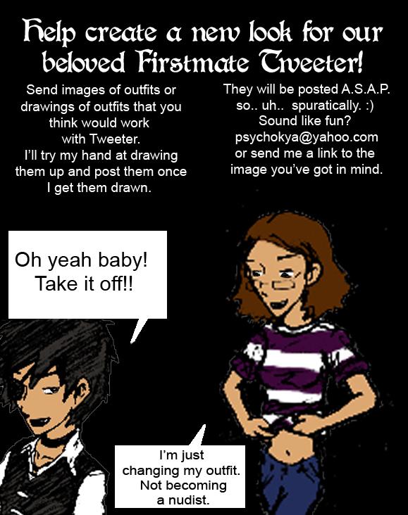 Tweeter get some clothes on!