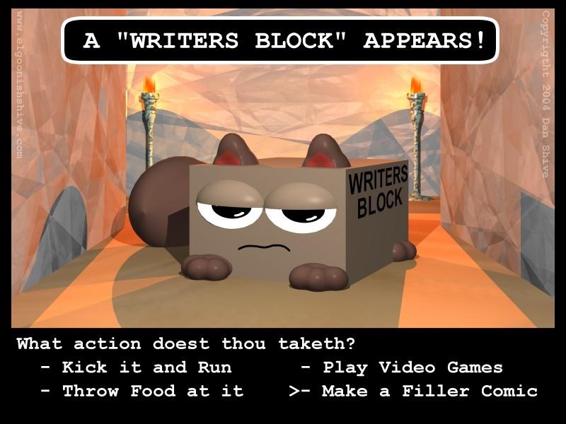 Filler-  Writer's block