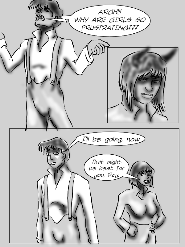 Book 002 Page 010 "Why are girls so frustrating?"