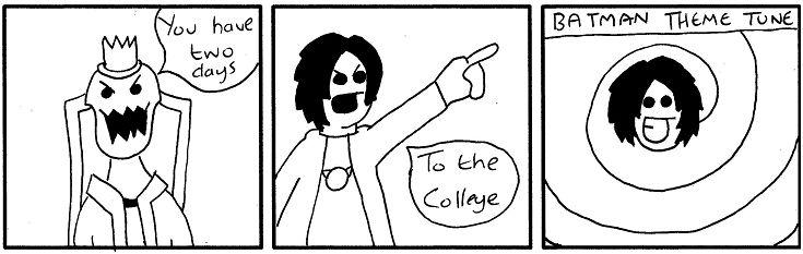 To the college!