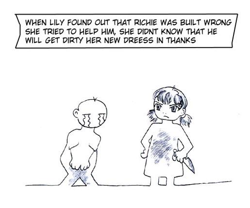 Surgery - where dress gets dirty.