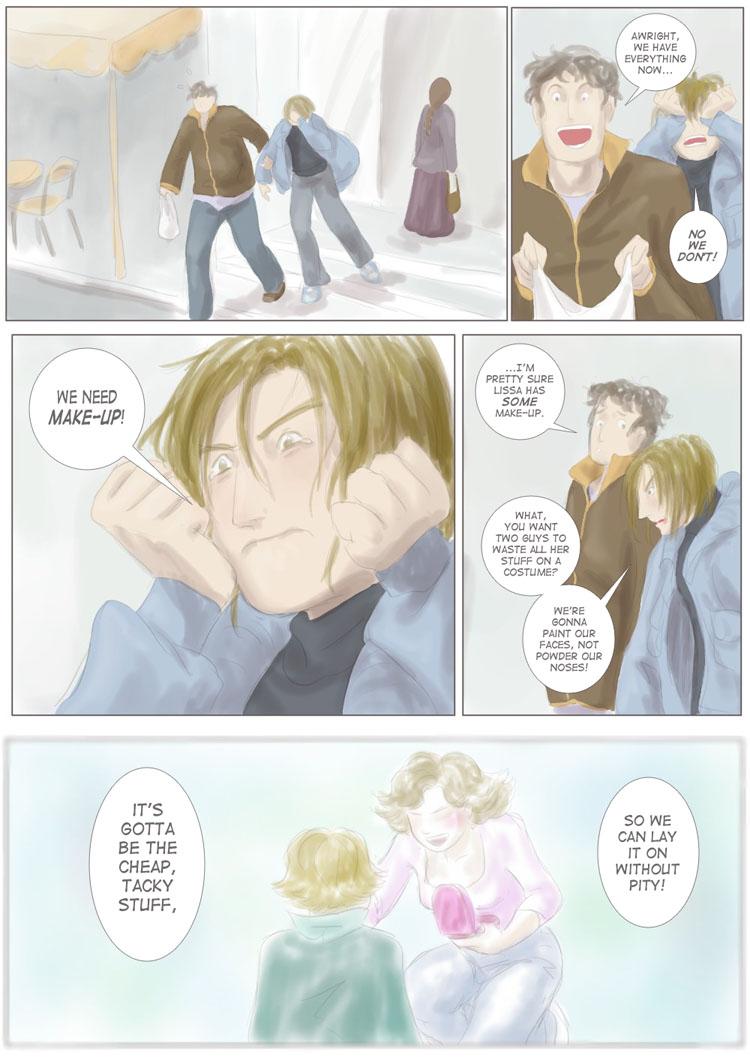 two guys talking make-up