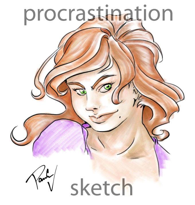 procrastination sketch