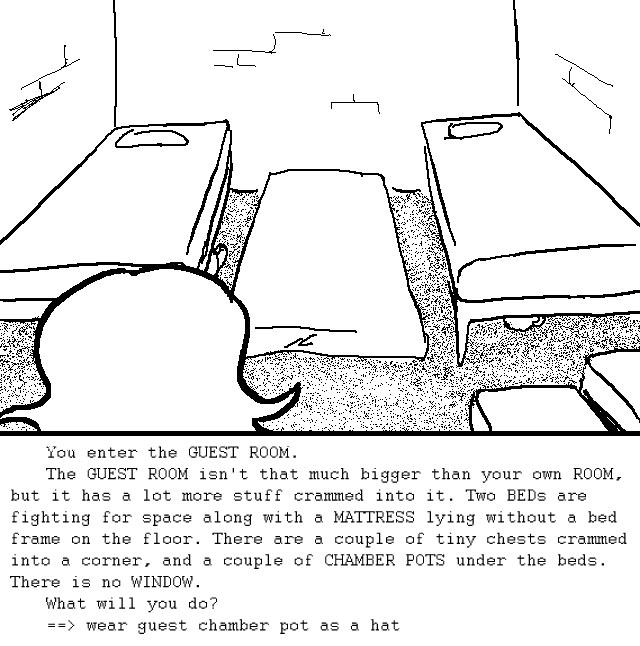 Text Adventure 18: enter guestroom