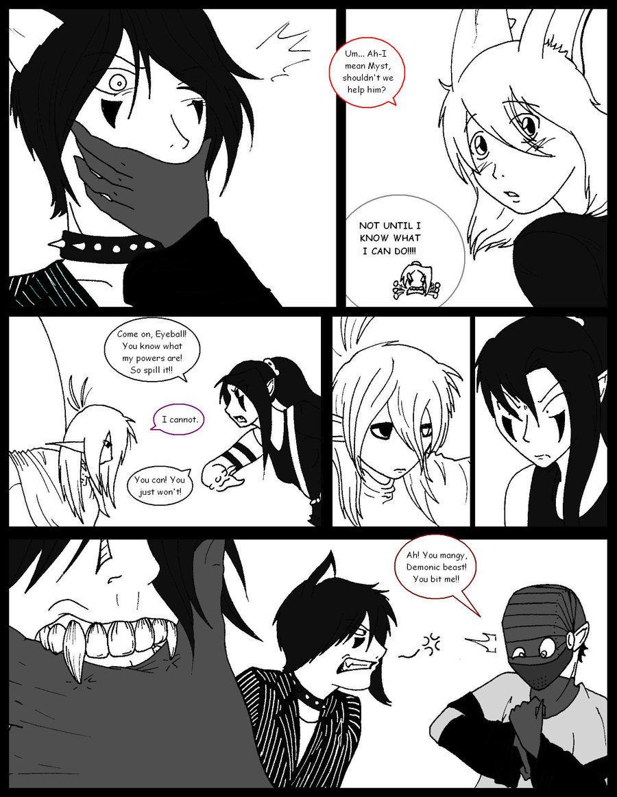 Ch.2 pg.16- He doesn't like having his mouth covered....